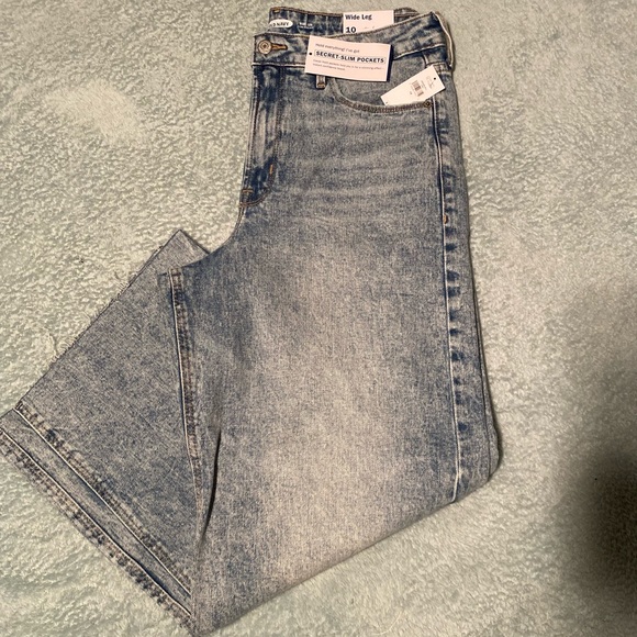 Extra High-Waisted Wide-Leg Raw-Hem Jeans for Women - Picture 2 of 4